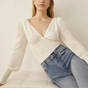 Reformation Michel Top, Gossamer, Size 6